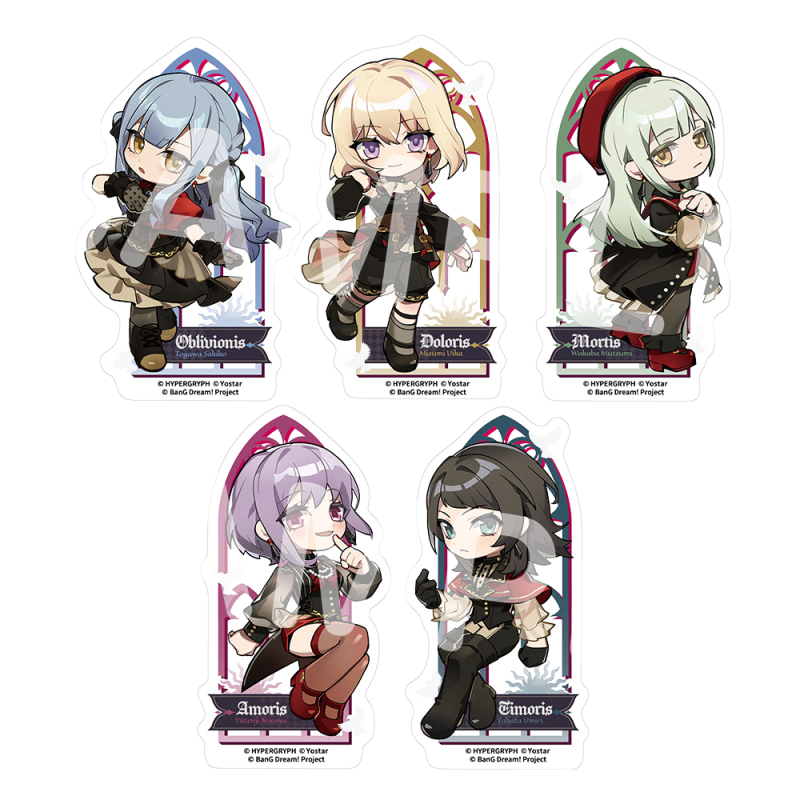 アークナイツ × BanG Dream! Ave Mujica ステッカーセット 暗き月の賛歌