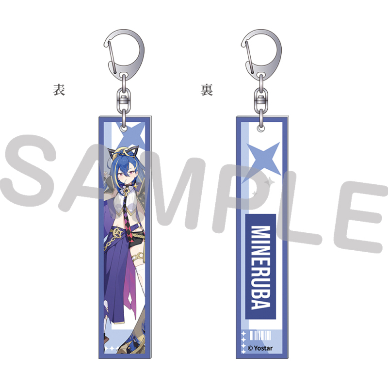 フライトタグ風アクリルキーホルダー／ミネルバ