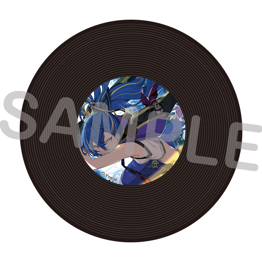 レコード風コースター／真夜中の堕天使