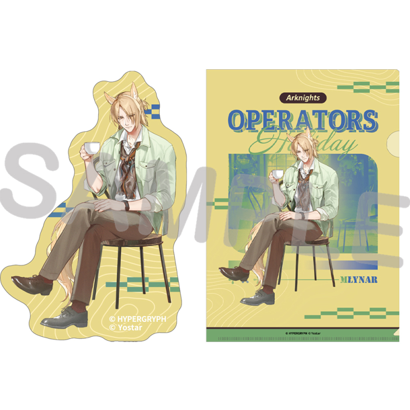 アークナイツ クリアファイル＆ダイカットステッカーセット~OPERATORS HOLIDAY 2~ ムリナール