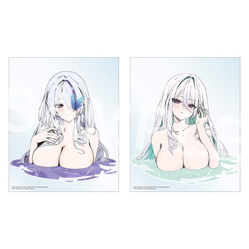 【アズールレーン×銭湯】お風呂ポスター2枚セット（雲仙&キアサージ）