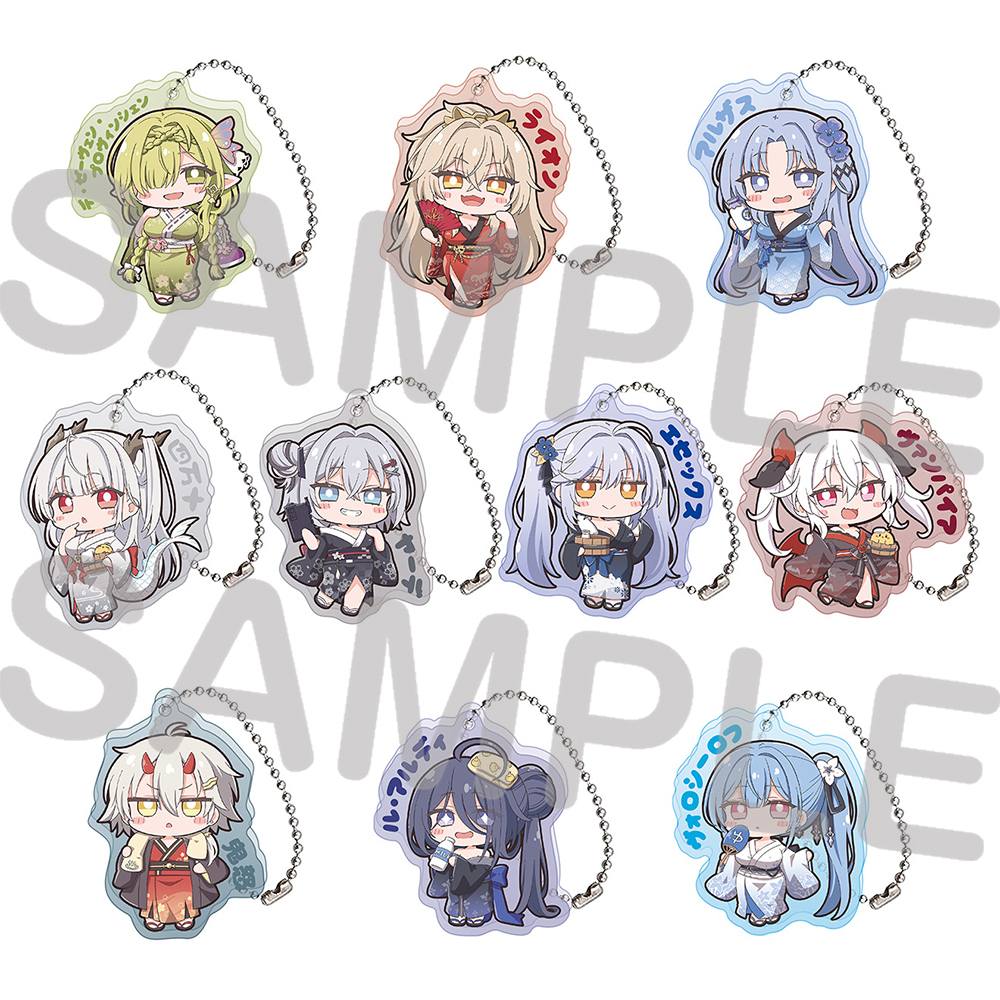 【アズールレーン×銭湯】デフォルメアクリルキーホルダー（ランダム10種）