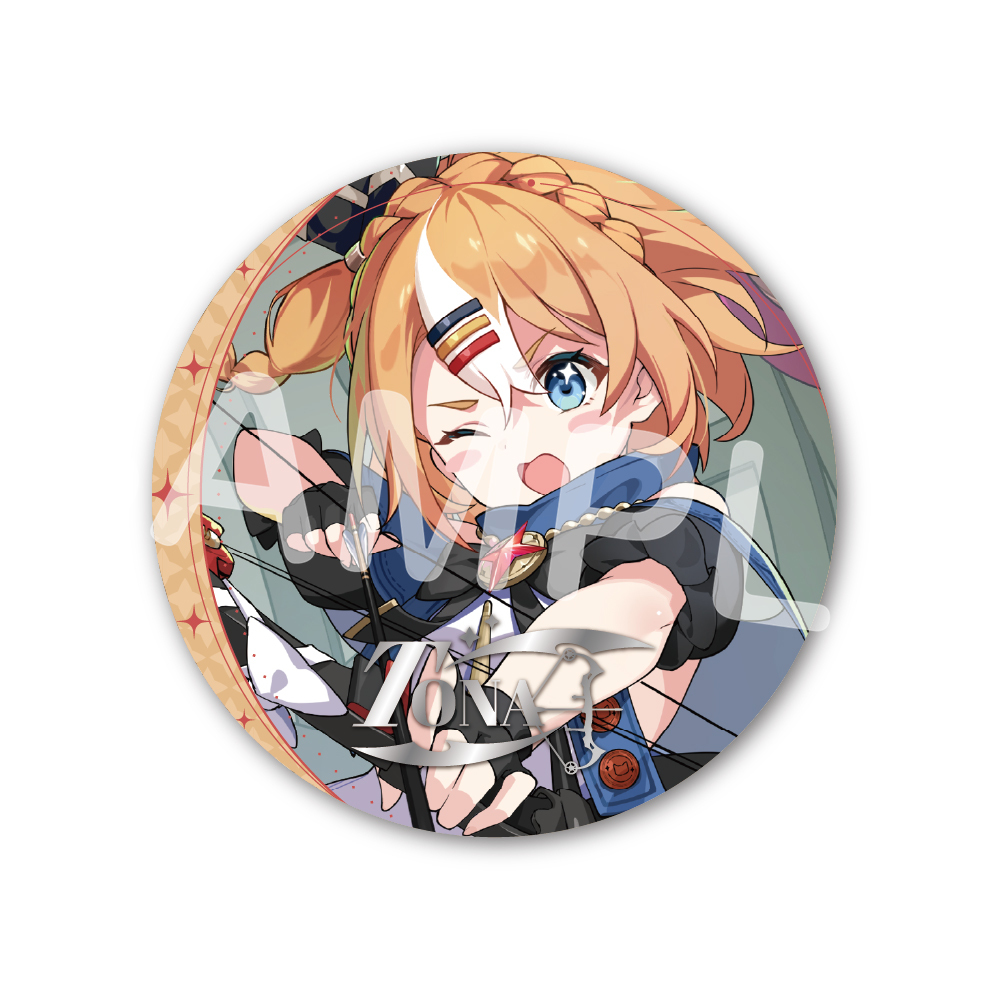 箔押し缶バッジ 016.トーナ