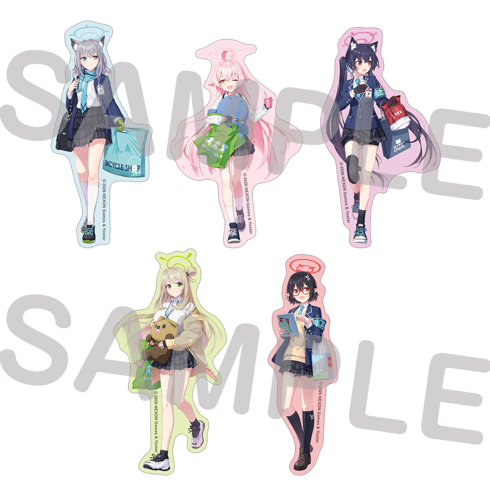 JR秋葉原駅店　ダイカットステッカーセット／アビドス高等学校(2026)