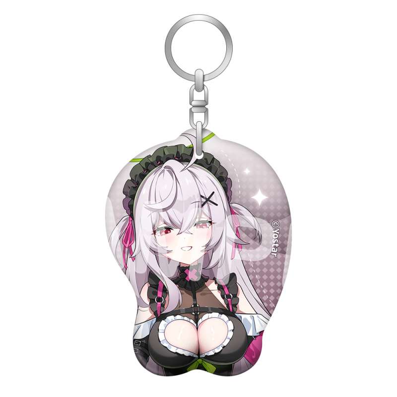 ミニマウスパッド風キーホルダー 002.ベアトリス