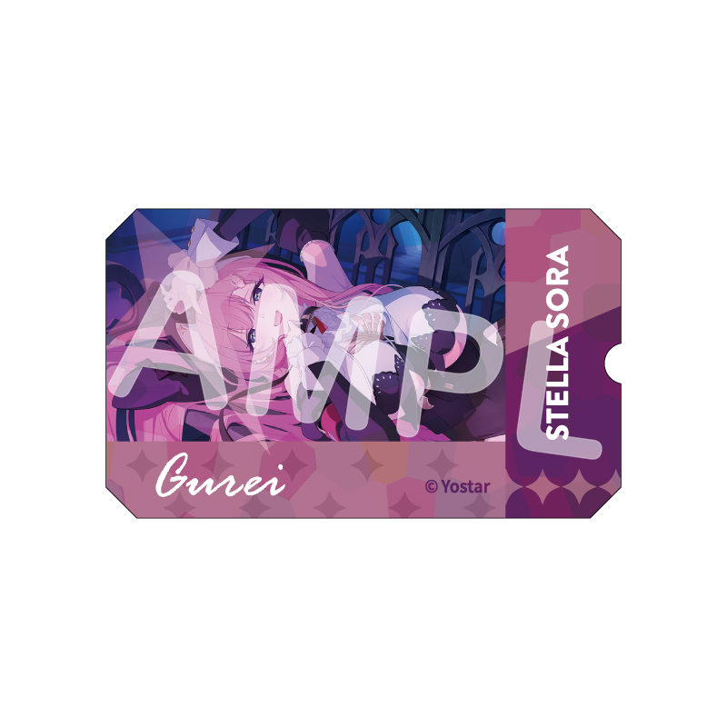 ステラソラ 青空旅券風ステッカー グレイ