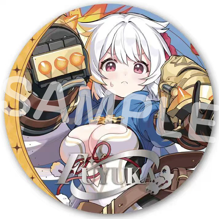 箔押し缶バッジ 003.フユカ