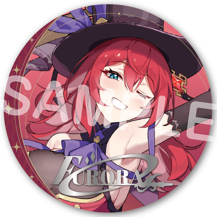 箔押し缶バッジ 006.フローラ