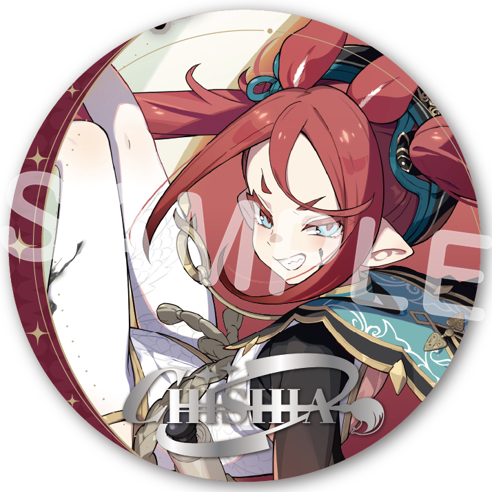 箔押し缶バッジ 007.チーシア