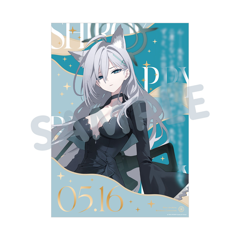 ブルーアーカイブ　birthday グッズ　シロコ　シロコテラー　各3点セット Yostar OFFICIAL SHOP ONLINE / バースデーポートレート／シロコ＊テラー