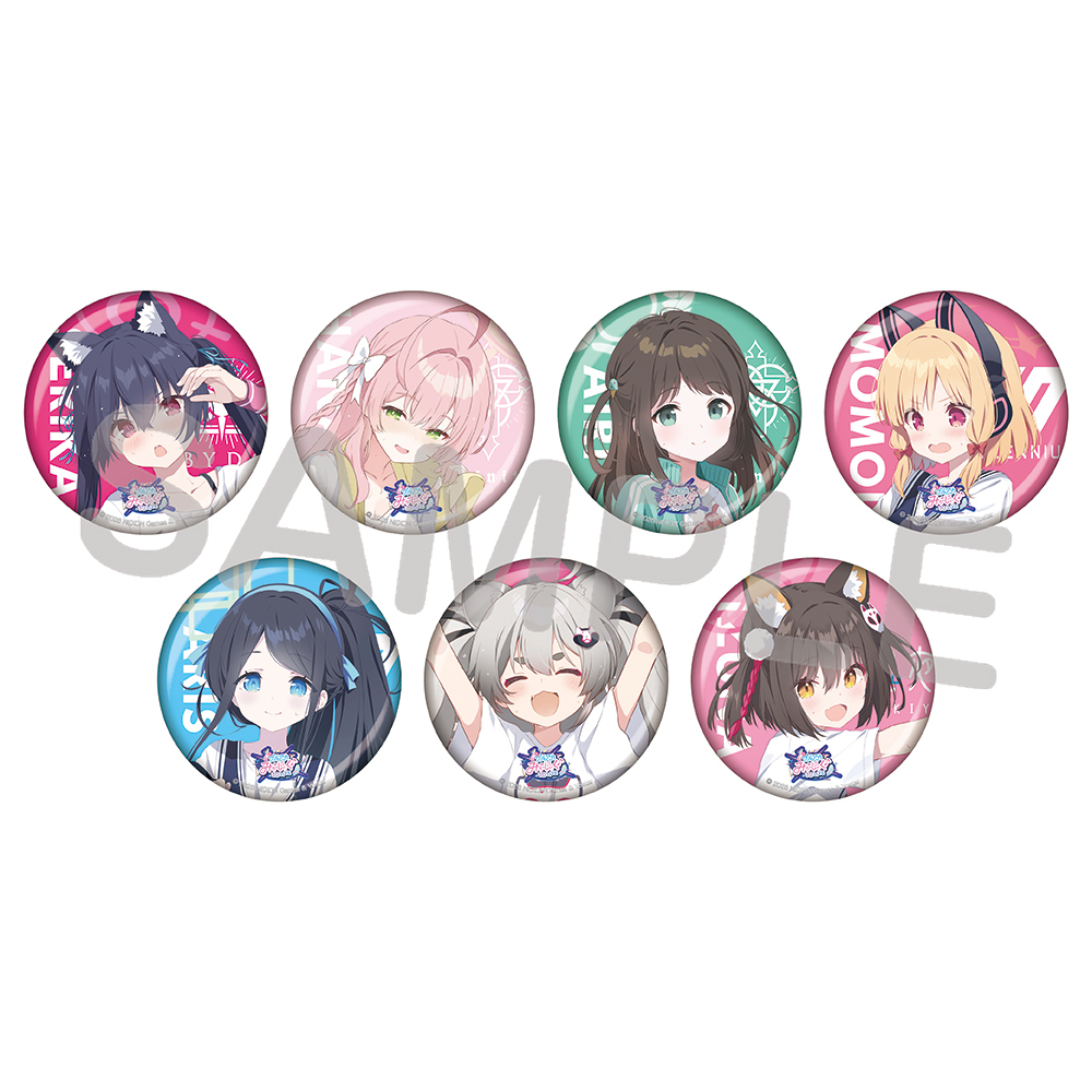 ブルアカみゅーじっく♪3D LIVE トレーディング缶バッジ【D】（コンプリートセット）