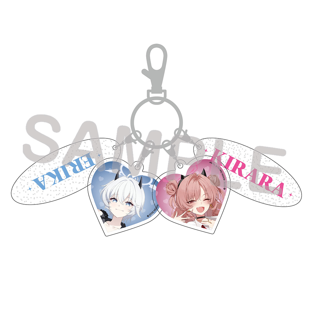 キーホルダー・アクリルキーホルダー yui Yostar OFFICIAL SHOP ONLINE / 4連アクリルキーホルダー（キラキラ部）