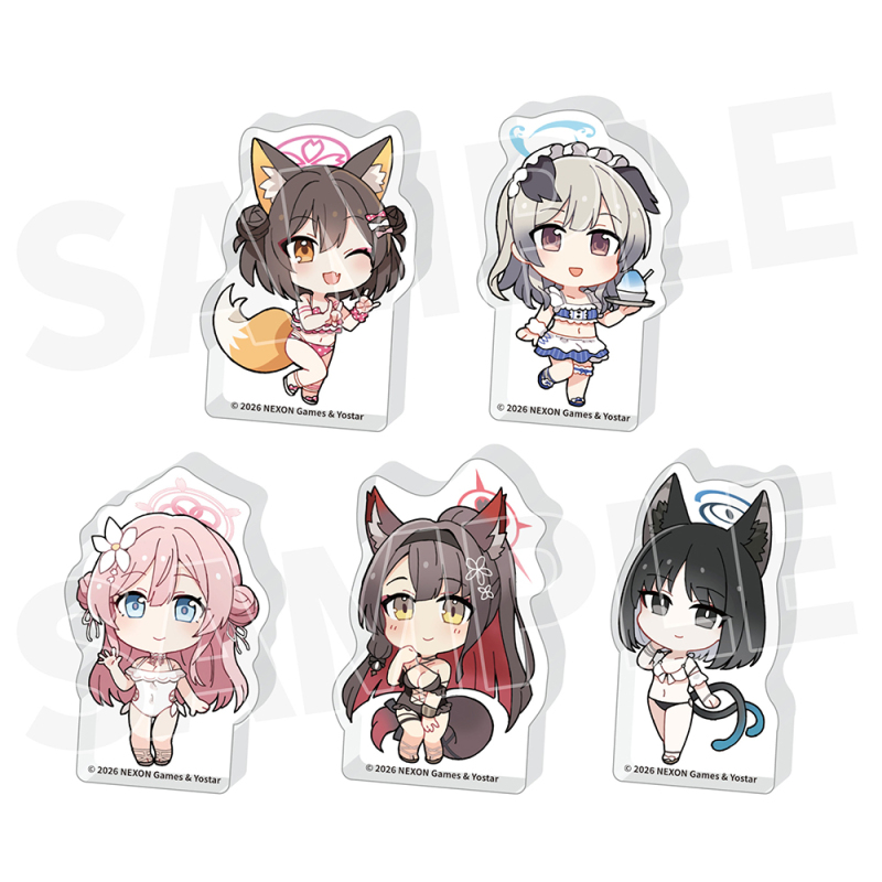 アクリルフィギュアセット A（ブルーアーカイブ 百鬼夜行連合学院）