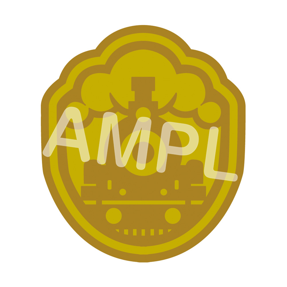 JR秋葉原駅店　刺繍ワッペンシール／ハイランダー鉄道学園