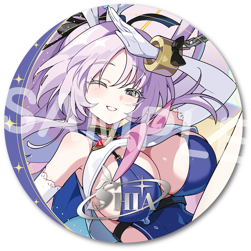 箔押し缶バッジ 002.シア