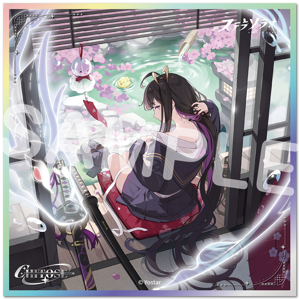 アクリル色紙 001.古池の水音