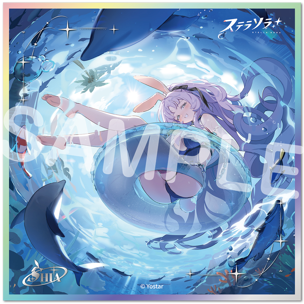 アクリル色紙 002.波にゆられて