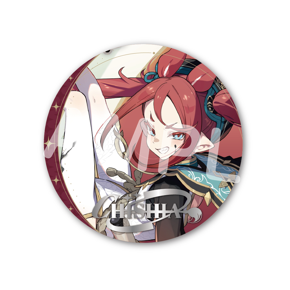 箔押し缶バッジ 007.チーシア