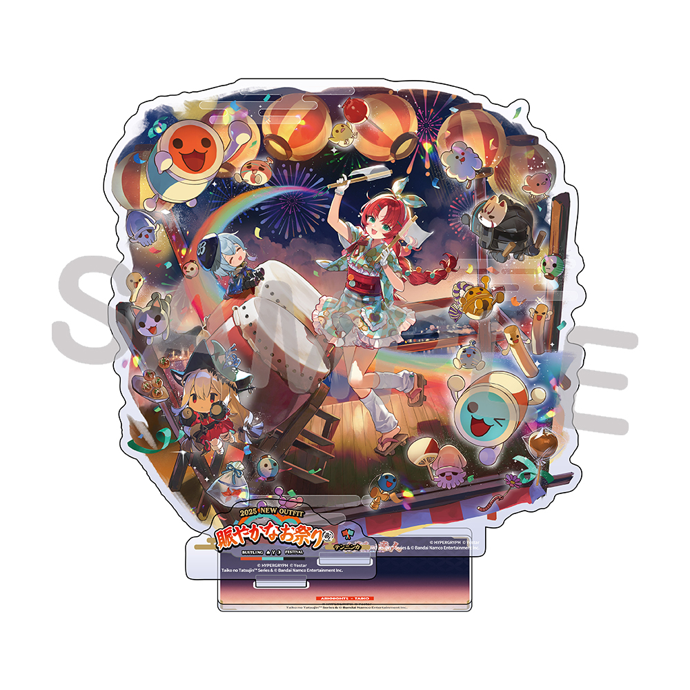 アークナイツ × 太鼓の達人 アクリルスタンド テンニンカ（賑やかなお祭りVER.）