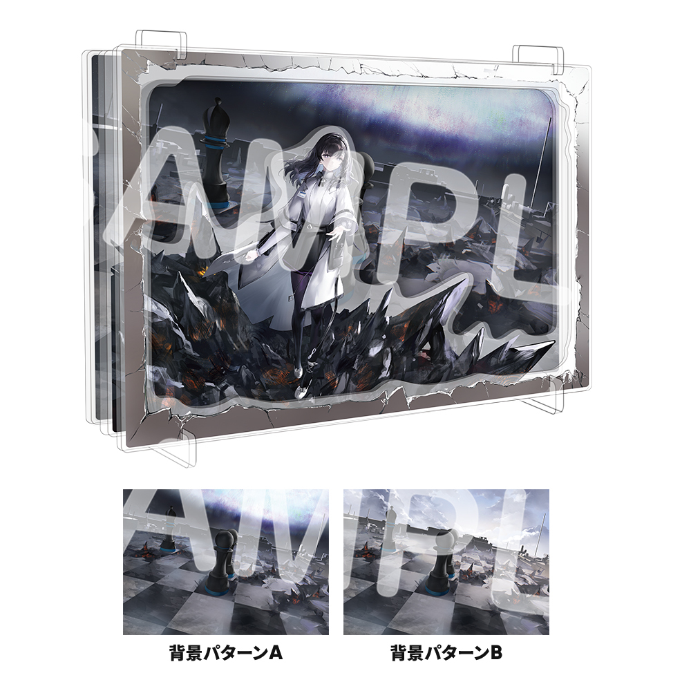 レンチキュラーアクリルオブジェ「by my side」