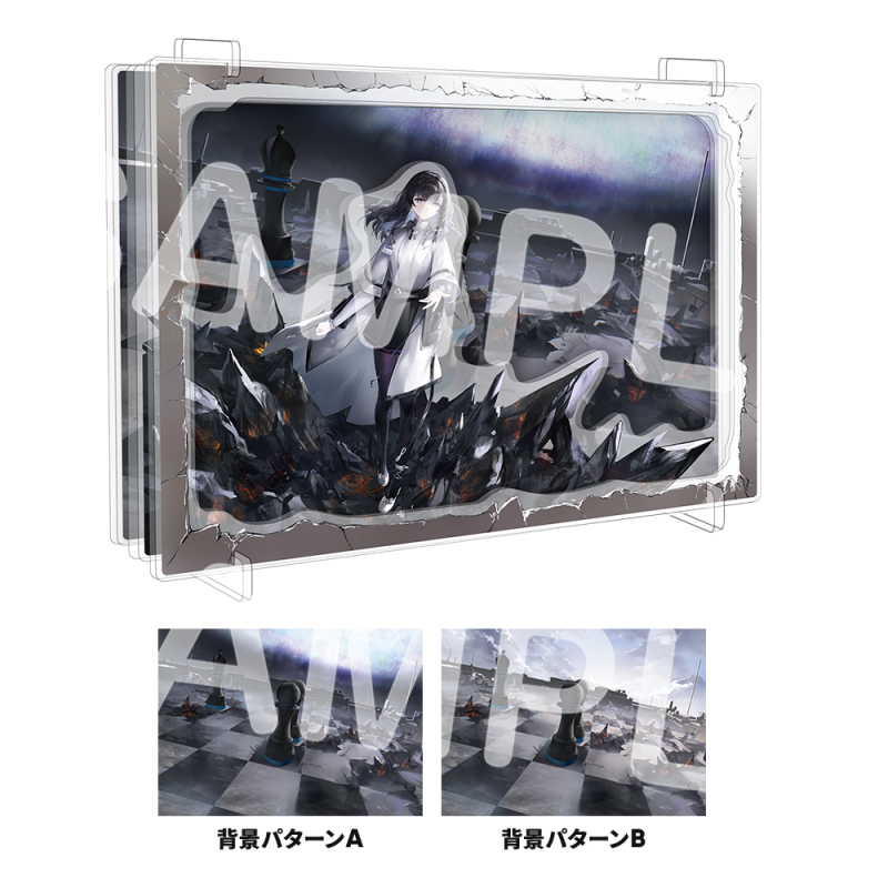 レンチキュラーアクリルオブジェ「by my side」