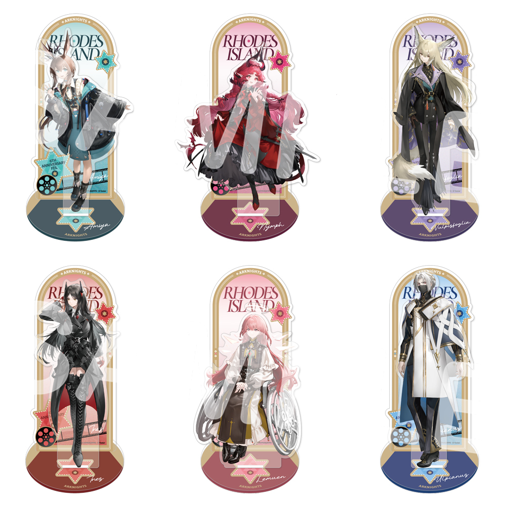 6th Anniversary Fes. キービジュアル グリッターアクリルスタンド