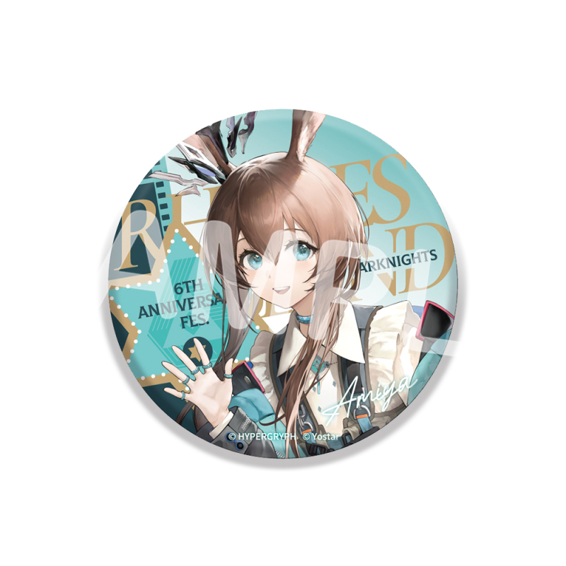 6th Anniversary Fes. キービジュアル トレーディング缶バッチ（単品）