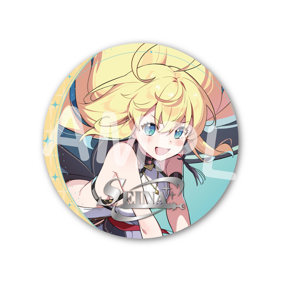 Yostar OFFICIAL SHOP ONLINE / 箔押し缶バッジ 010.セイナ Yostar OFFICIAL SHOP ONLINE / 箔押し缶バッジ 010.セイナ