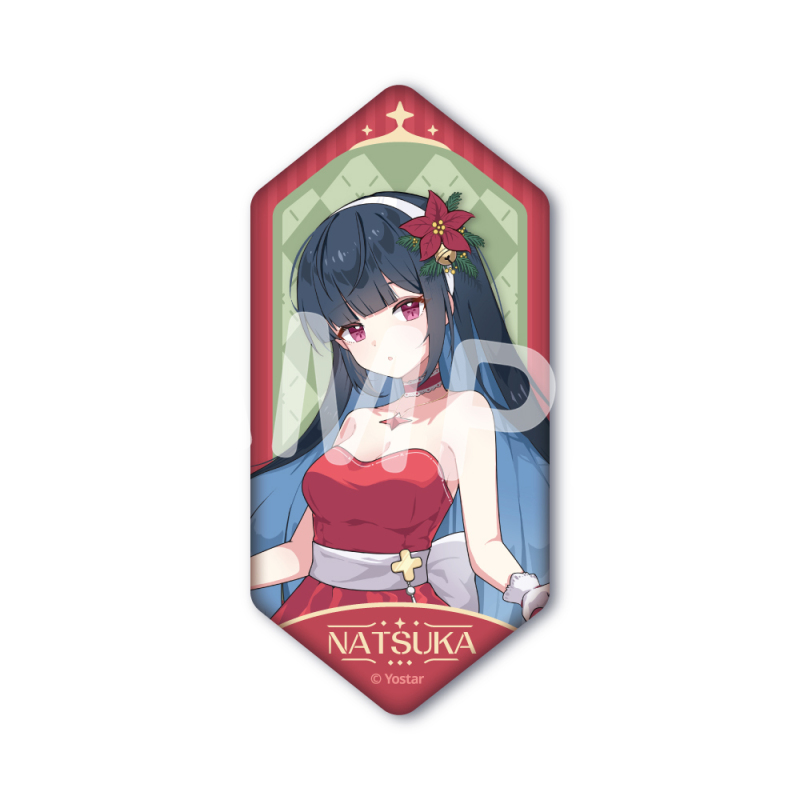 クリスマス缶バッジ 001.ナツカ