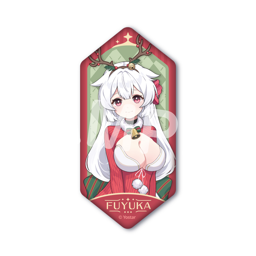 クリスマス缶バッジ 002.フユカ