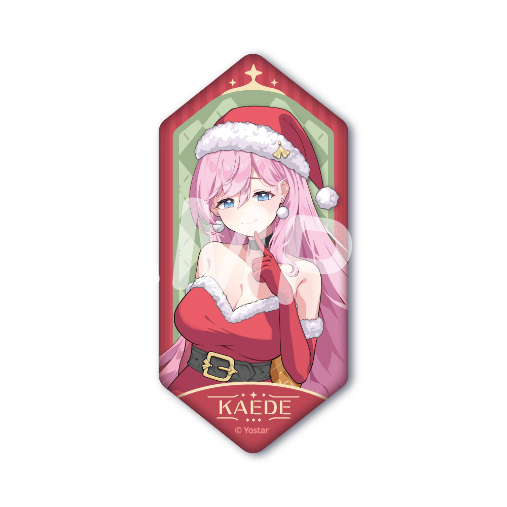 クリスマス缶バッジ 004.カエデ