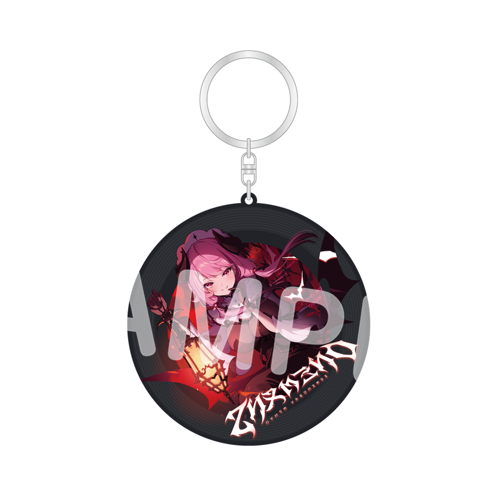 レコード風アクリルキーホルダー 002.川より深い愛で