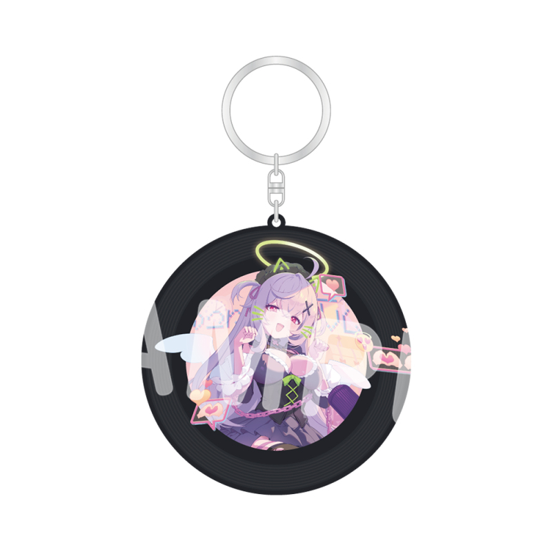 レコード風アクリルキーホルダー 006.♥配信たいむ♥
