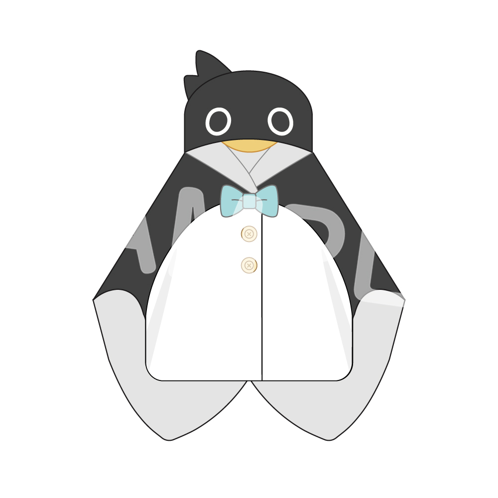 シャロ フード付きブランケット