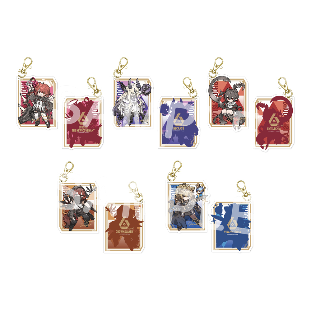 カード風アクリルキーホルダー